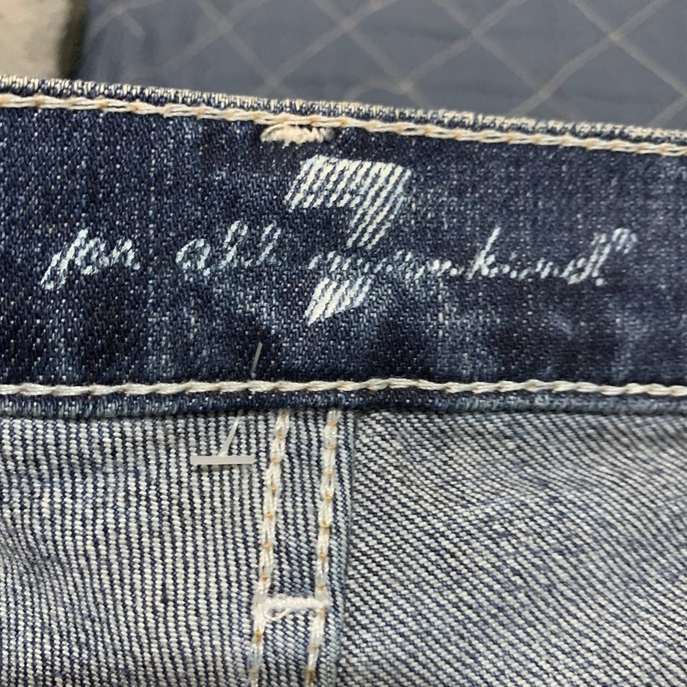 7 For All Mankind Dojo Women's Cropped Capri Jeans Size 27 Distressed Stretch - Picture 8 of 15